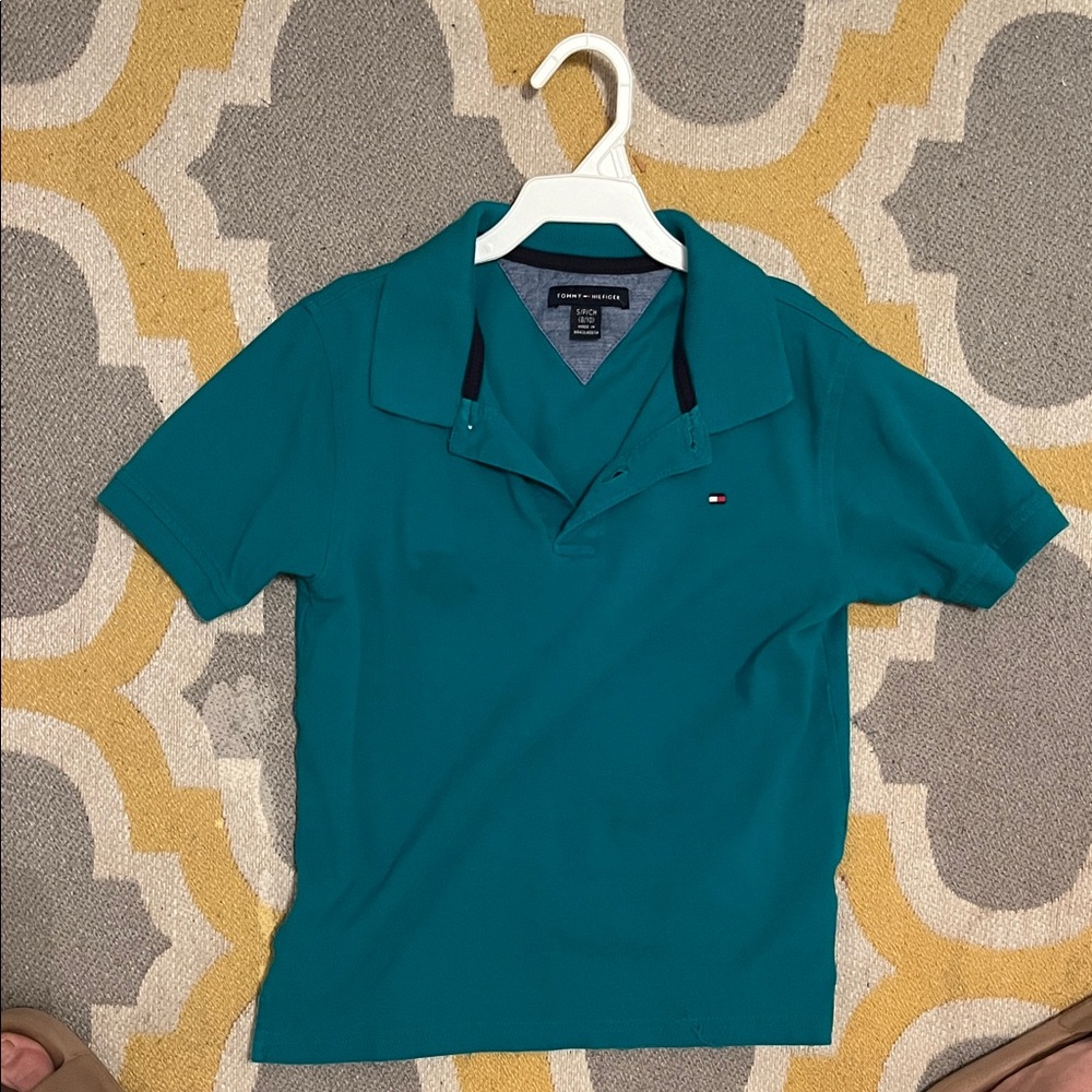 Tommy Hilfiger Boy’s Teal Polo Shirt (8/10)